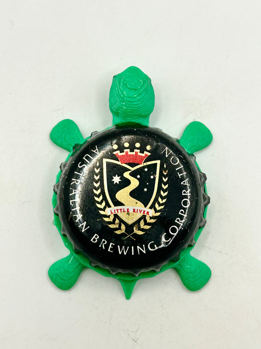 Little River Brewing - Bottle Cap Magnet Turtle (Copy) Shell Shocked Art
