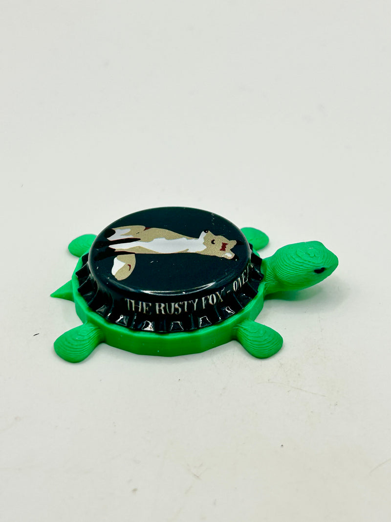 The Rusty Fox (Vixen) - Bottle Cap Magnet Turtle Shell Shocked Art