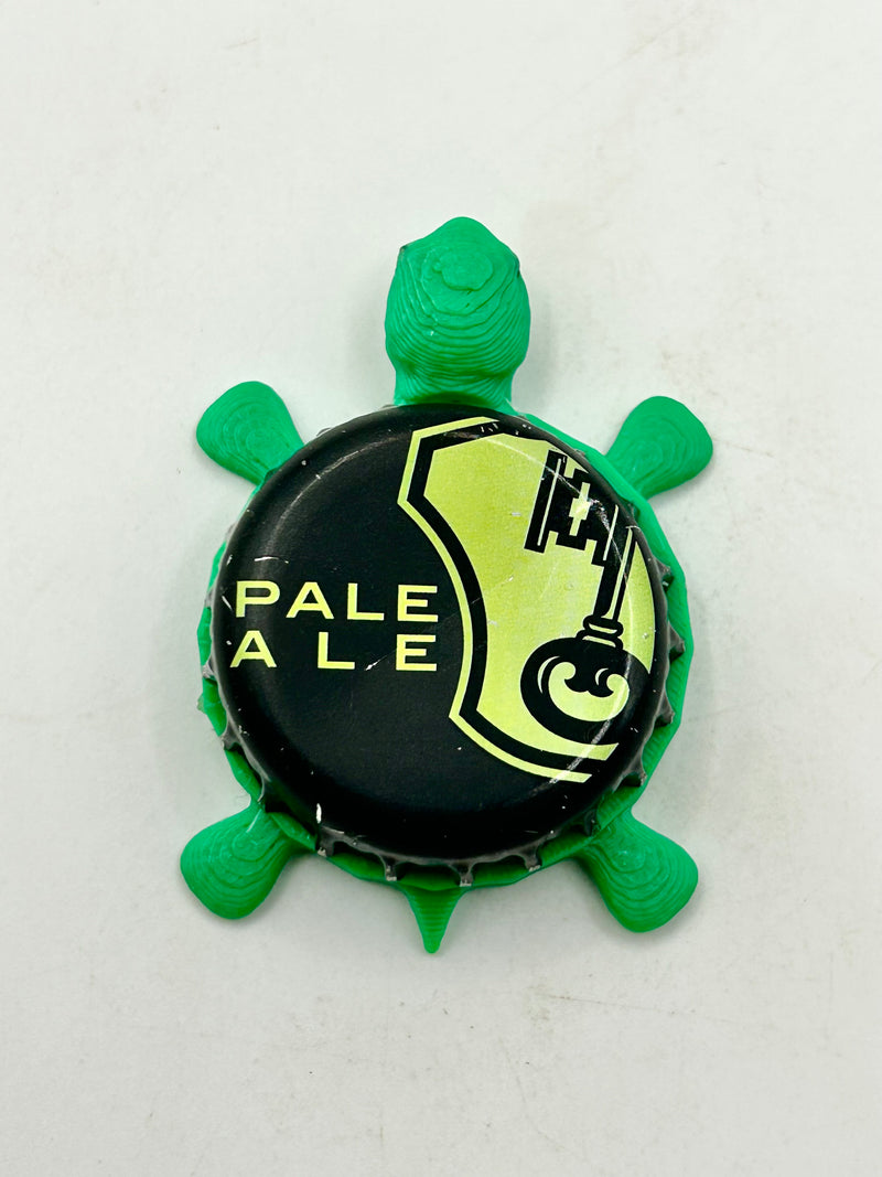 Beck’s Pale Ale - Bottle Cap Magnet Turtle Shell Shocked Art