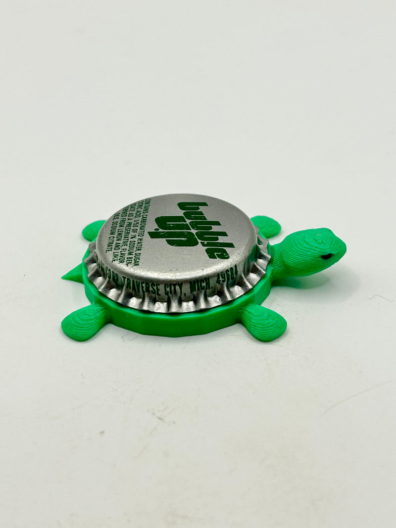 Bubble Up Soda (Vintage) - Bottle Cap Magnet Turtle Shell Shocked Art