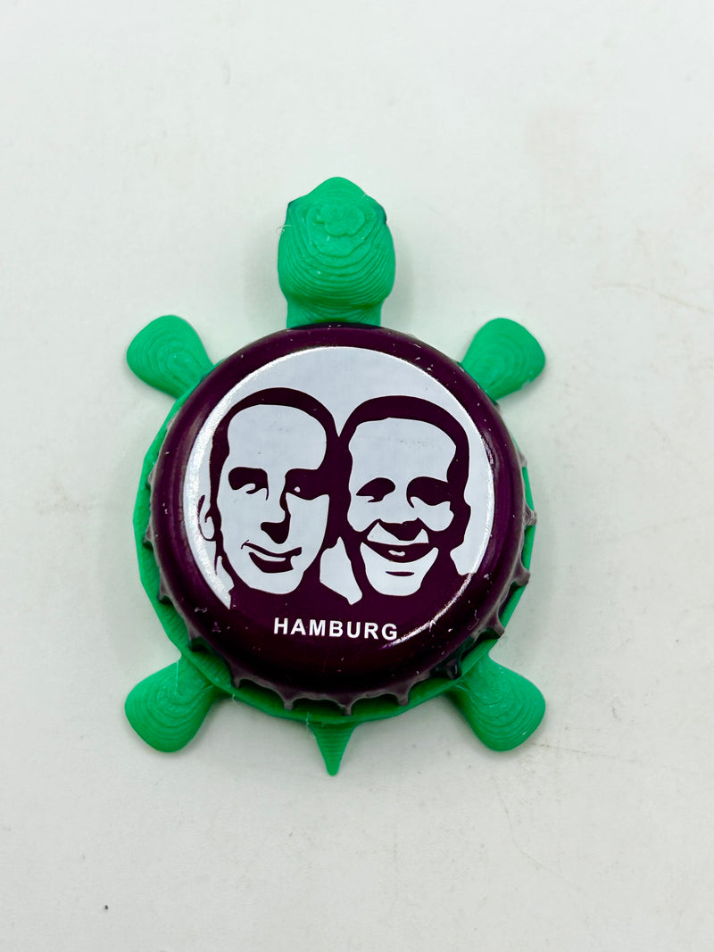 Fritz Cola (Hamburg, Purple) - Bottle Cap Magnet Turtle Shell Shocked Art