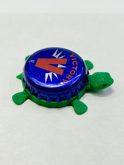 Victory Beer - Bottle Cap Magnet Turtle Shell Shocked Art