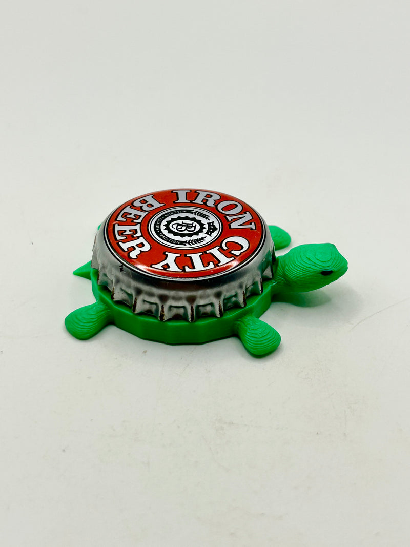 Iron City Brewery - Bottle Cap Magnet Turtle (Copy) Shell Shocked Art