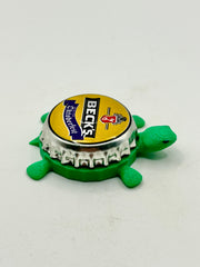 Beck’s Oktoberfest Beer - Bottle Cap Magnet Turtle Shell Shocked Art