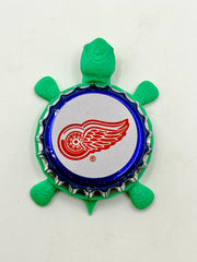 Detroit Red Wings (Labatt Brewing) - Bottle Cap Magnet Turtle Shell Shocked Art