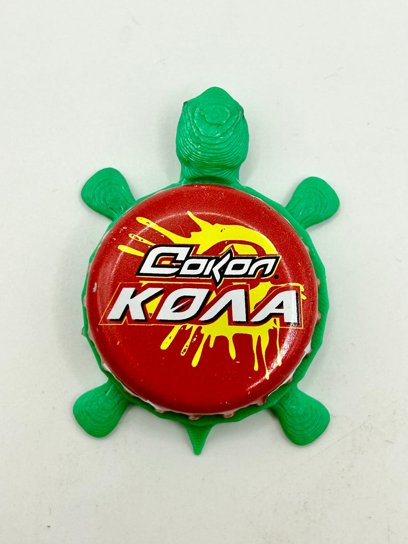 Falcon Mojito, Red (Russia, Сокол мохито)- Bottle Cap Magnet Turtle Shell Shocked Art