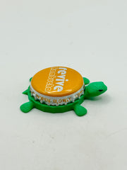BDK Brew Dr. Kombucha - Bottle Cap Magnet Turtle Shell Shocked Art