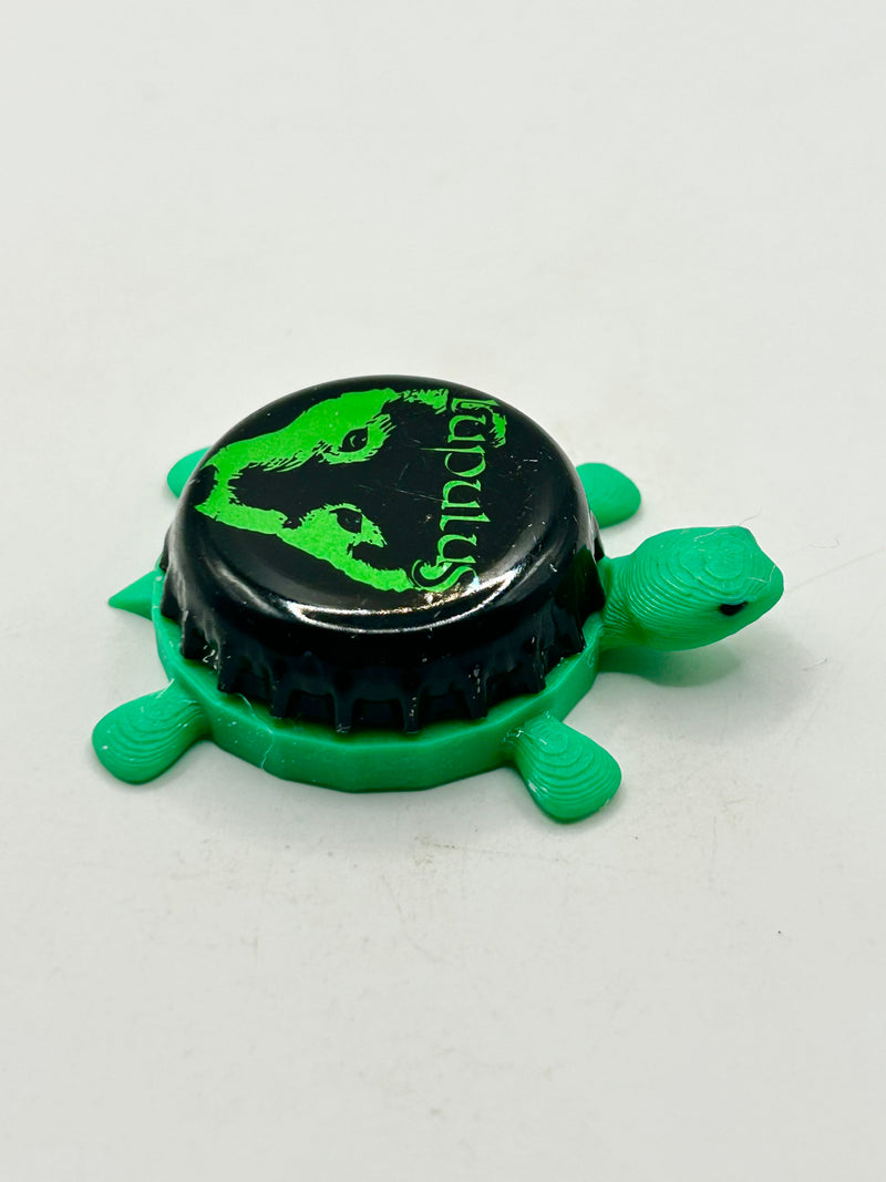 Lupulus Organicus (Green) - Bottle Cap Magnet Turtle (Copy) Shell Shocked Art