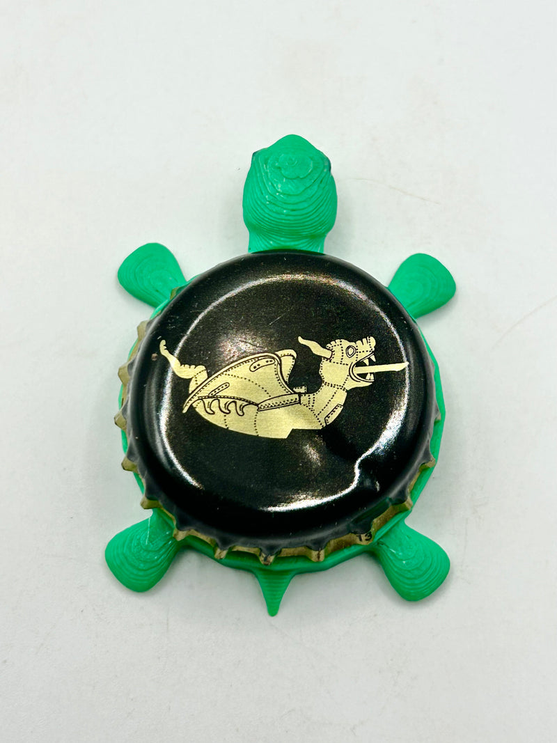 Gulden Draak Beer (Belgium) - Bottle Cap Magnet Turtle Shell Shocked Art