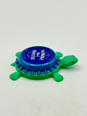 Wobble the Bottle - Bottle Cap Magnet Turtle Shell Shocked Art