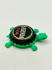 Legenda IVA - Bottle Cap Magnet Turtle Shell Shocked Art