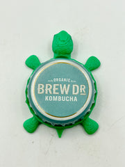 Brew Dr. Kombucha (Organic) - Bottle Cap Magnet Turtle Shell Shocked Art