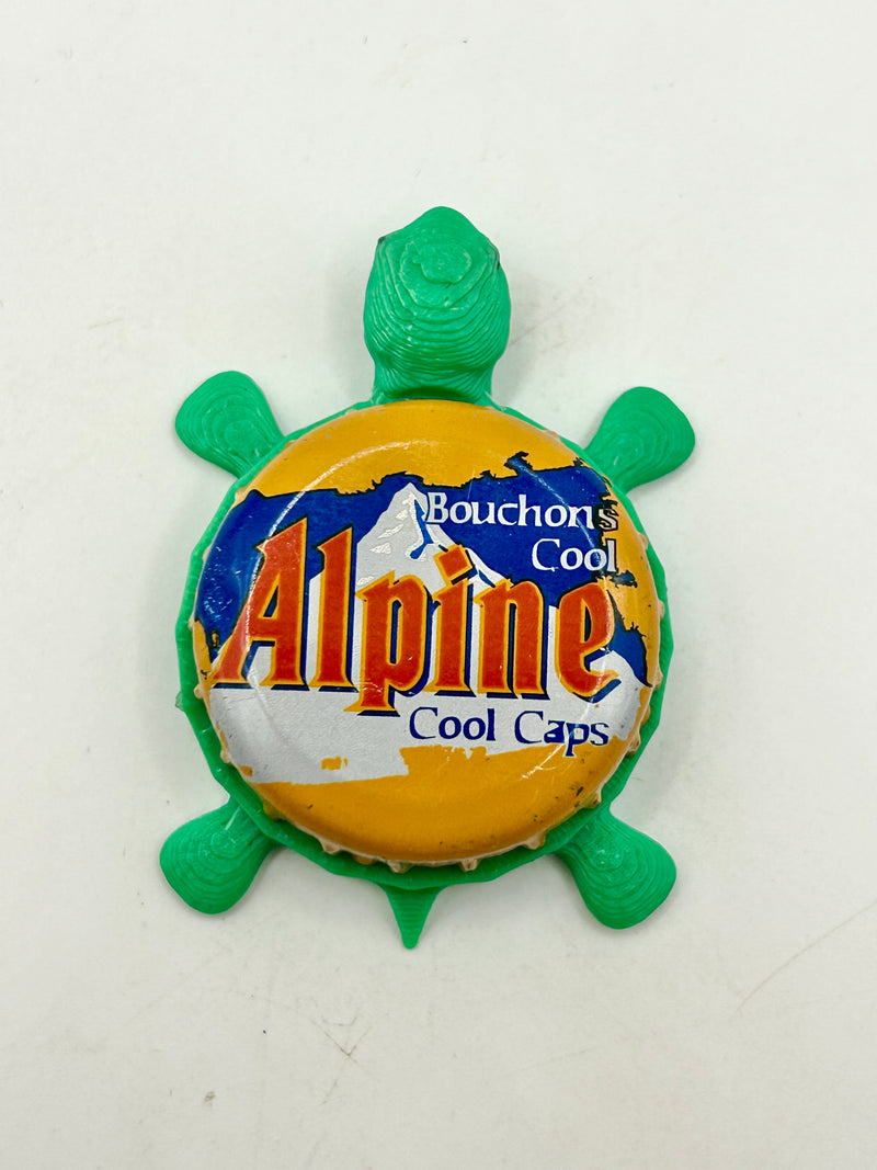 Alpine Beer - Bottle Cap Magnet Turtle (Copy) Shell Shocked Art