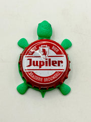 Jupiler Beer (Vintage) - Bottle Cap Magnet Turtle Shell Shocked Art
