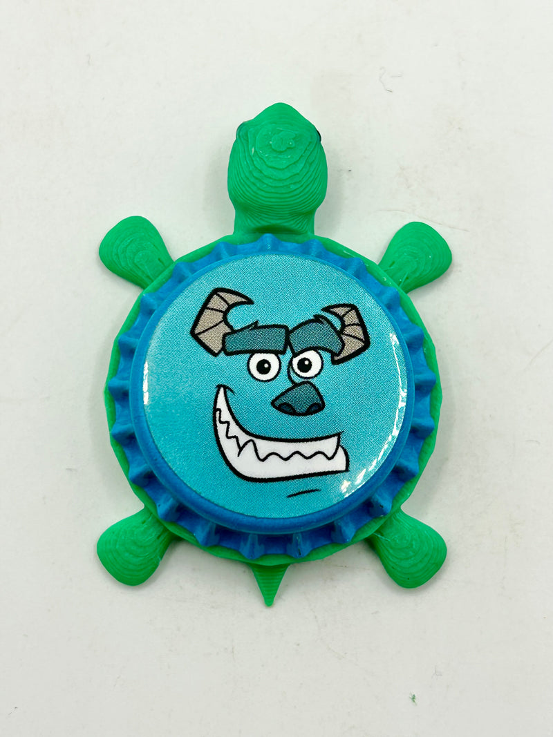 Monsters Inc Sully - Bottle Cap Magnet Turtle (Copy) Shell Shocked Art