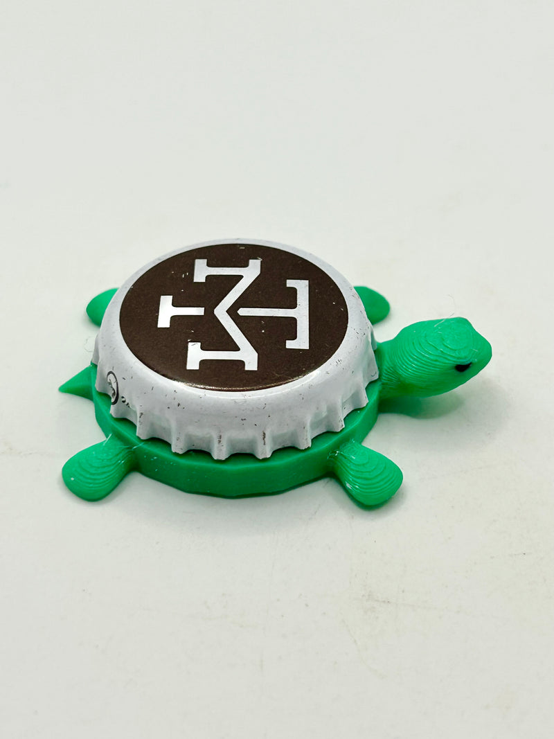 Modern Times Brewing - Bottle Cap Magnet Turtle (Copy) Shell Shocked Art