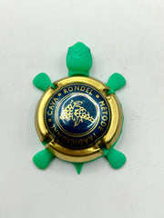 Rondel Cava (Blue, Grapes) - Bottle Cap Magnet Turtle (Copy) Shell Shocked Art