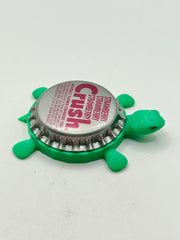 Strawberry Crush Soda (Vintage Variation 2) - Bottle Cap Magnet Turtle Shell Shocked Art