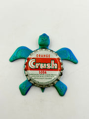 Orange Crush (Vintage) - Sea Turtle Bottle Cap Magnet Shell Shocked Art