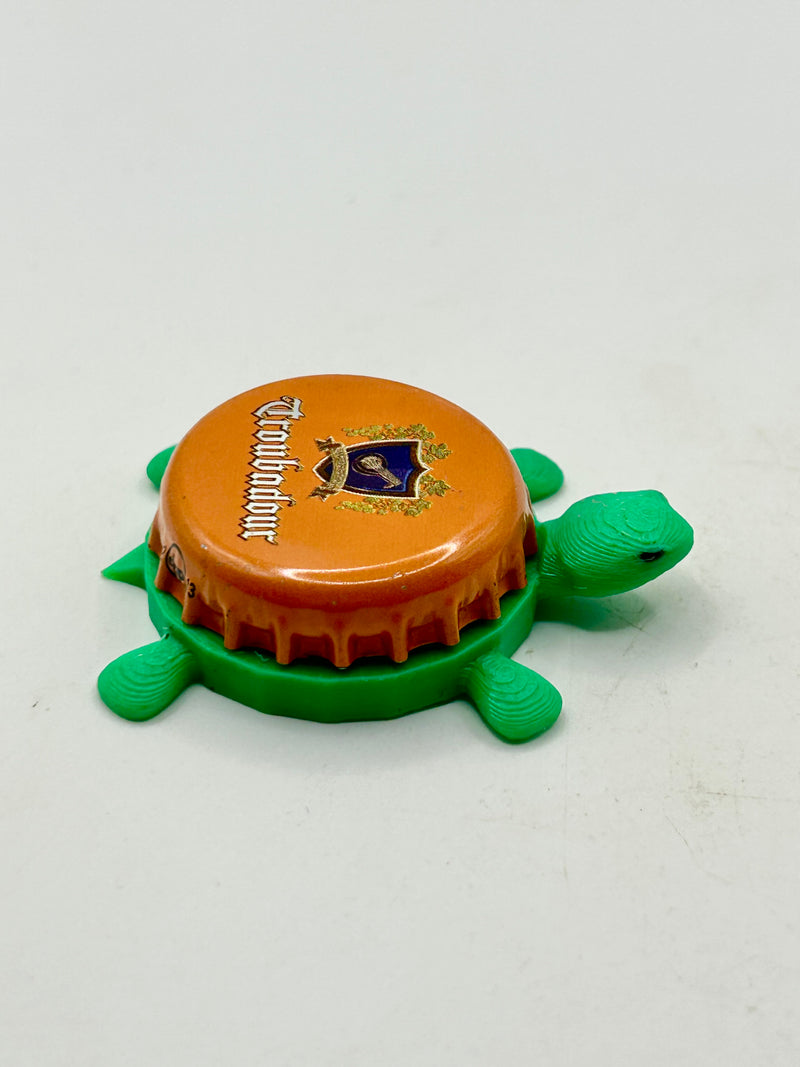 Troubadour, The Musketeers (Belgium) - Bottle Cap Magnet Turtle Shell Shocked Art