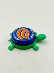 Orangina (Orelia) Soda - Bottle Cap Magnet Turtle Shell Shocked Art