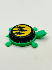Emerald Triangle Beer (Eel River Brewing) - Bottle Cap Magnet Turtle Shell Shocked Art