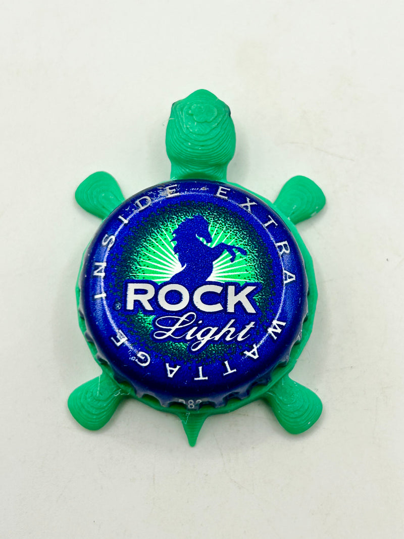 Rolling Rock Light (Horse) - Bottle Cap Magnet Turtle Shell Shocked Art