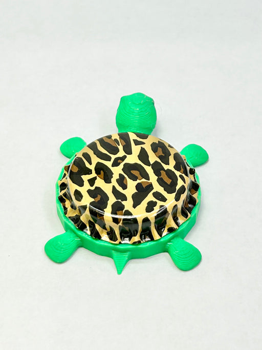 Cheetah Print - Bottle Cap Magnet Turtle Shell Shocked Art