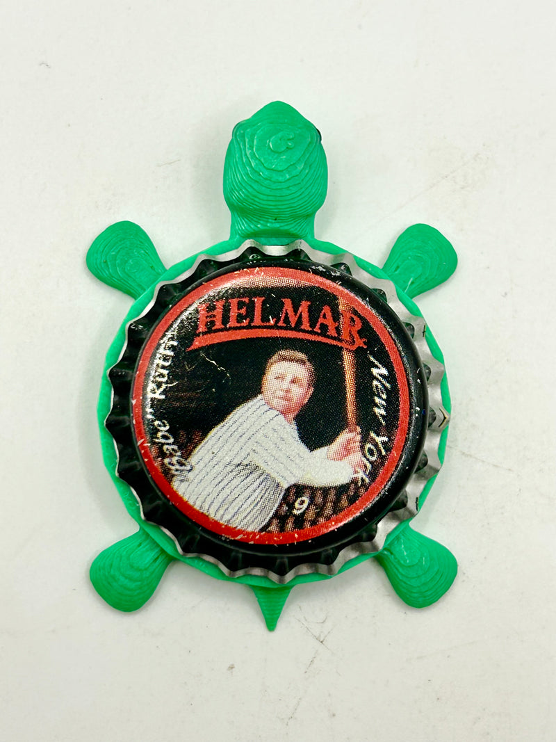Babe Ruth, Helmar Brewing Big League Brew (#9, Rare) - Bottle Cap Magnet Turtle Shell Shocked Art