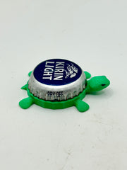 Kirin Light Beer (Silver Trim) - Bottle Cap Magnet Turtle Shell Shocked Art