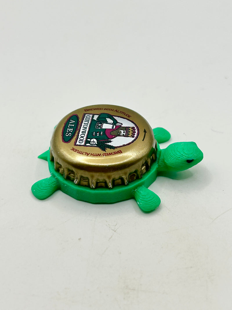 Cottonwood Ales (Foothills Brewing) - Bottle Cap Magnet Turtle Shell Shocked Art