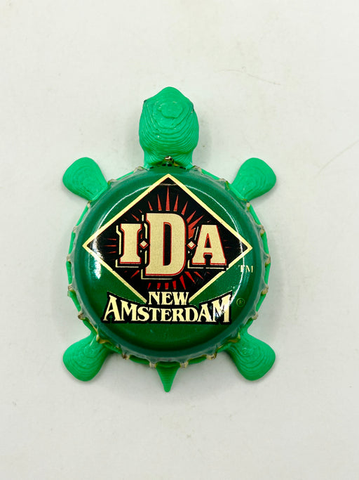 New Amsterdam IDA - Bottle Cap Magnet Turtle Shell Shocked Art