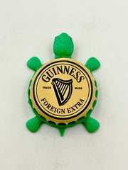 Guinness Foreign Extra - Bottle Cap Magnet Turtle Shell Shocked Art