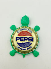 Pepsi (Caffeine Free) - Bottle Cap Magnet Turtle (Copy) Shell Shocked Art