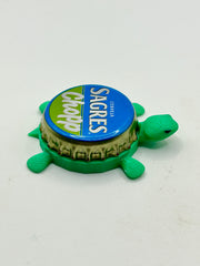 Sagres Chopp - Bottle Cap Magnet Turtle Shell Shocked Art