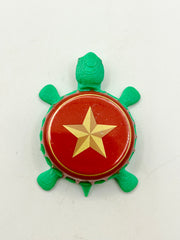 Estrella del Sur (Estrella Damm) - Bottle Cap Magnet Turtle Shell Shocked Art