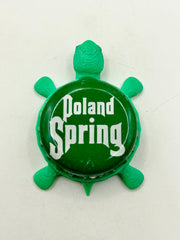 Poland Spring Water - Bottle Cap Magnet Turtle Shell Shocked Art