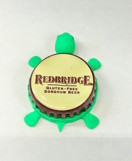 Redbridge Sorghum Beer (Gluten Free) - Bottle Cap Magnet Turtle Shell Shocked Art