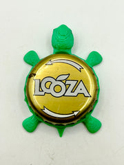Looza Juice - Bottle Cap Magnet Turtle Shell Shocked Art