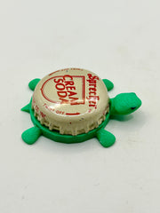 Sprecher Cream Soda (Beige, Vintage) - Bottle Cap Magnet Turtle Shell Shocked Art