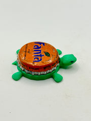 Fanta Orange Soda (International Variation 2) - Bottle Cap Magnet Turtle Shell Shocked Art