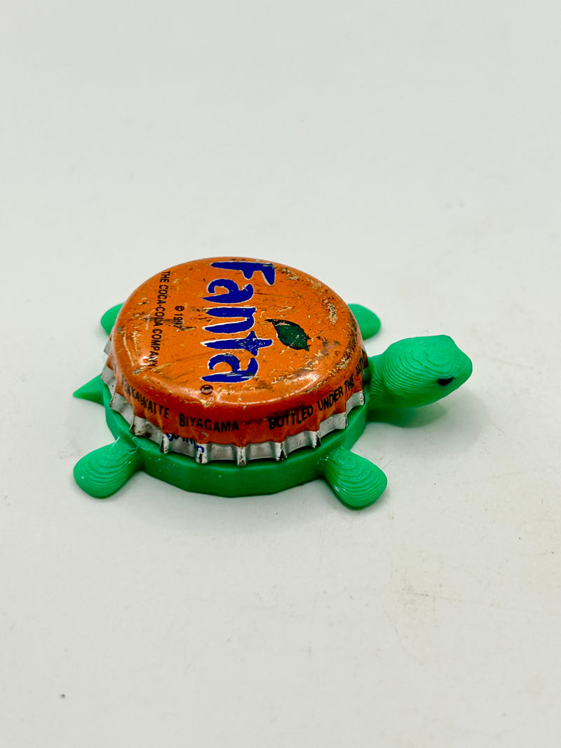Fanta Orange Soda (International Variation 2) - Bottle Cap Magnet Turtle Shell Shocked Art