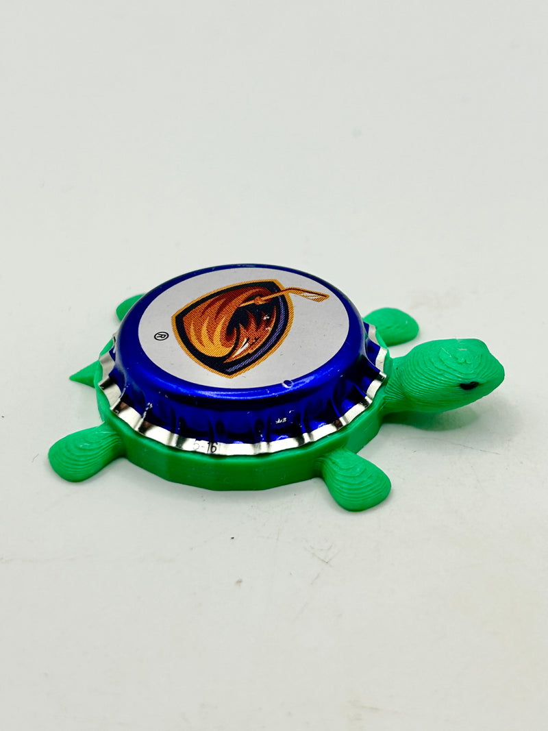 Atlanta Thrashers (Labatt Brewing) - Bottle Cap Magnet Turtle Shell Shocked Art