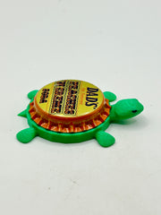 Dad’s peaches and cream soda - Bottle Cap Magnet Turtle (Copy) Shell Shocked Art