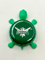 Smirnoff Eagle (Dark Green) - Bottle Cap Magnet Turtle Shell Shocked Art