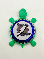 Tampa Bay Lightning (Labatt Brewing) - Bottle Cap Magnet Turtle Shell Shocked Art