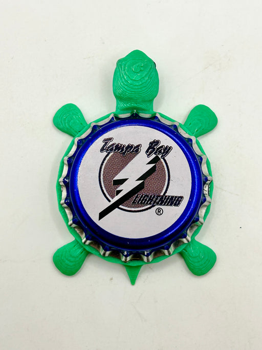 Tampa Bay Lightning (Labatt Brewing) - Bottle Cap Magnet Turtle Shell Shocked Art