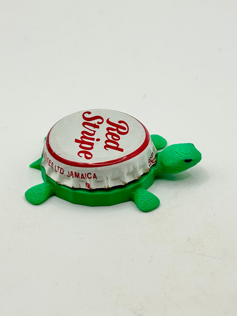 Red Stripe (Vintage) - Bottle Cap Magnet Turtle (Copy) Shell Shocked Art
