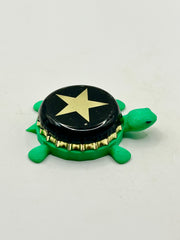 Estrella Damm (Star Only, Black) - Bottle Cap Magnet Turtle Shell Shocked Art