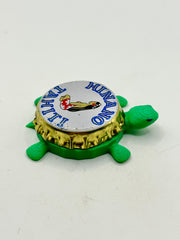 Hinano Tahiti (French Polynesian) - Bottle Cap Magnet Turtle (Copy) Shell Shocked Art
